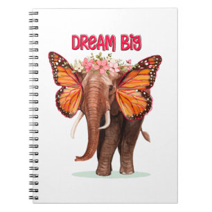 Träumen groß wie ein Elefant Inspiration Notizblock