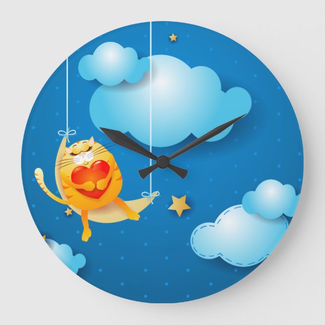 Träumen Große Wanduhr (Vorderseite)