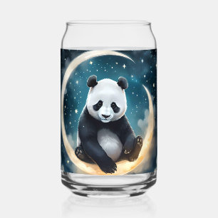 Träumen im Mondlicht: Pandas Celestial Serenade Dosenglas