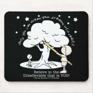 Träumen in der Realität Kleiner Junge, Big Dreams  Mousepad