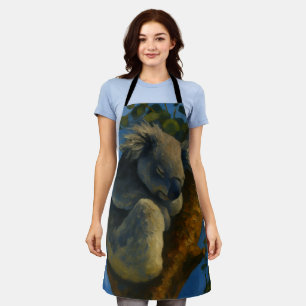 Träumen in Eukalyptus - Schlafen Koala Kunst Schürze
