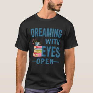 Träumen mit Augen Open Book Lover Retro Lesen Q T-Shirt
