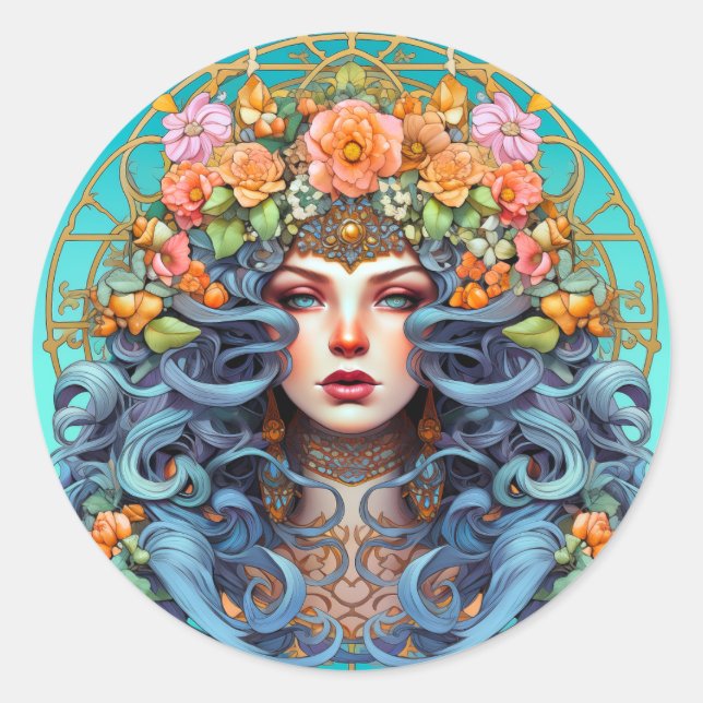 Träumen Runder Aufkleber (Vorderseite)