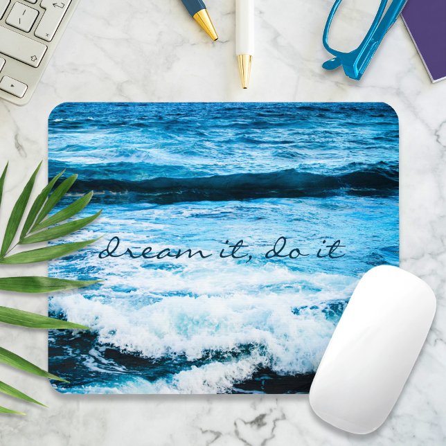 Träumen Sie es Hawaii Türkis Blue Waves Foto Mousepad (Von Creator hochgeladen)