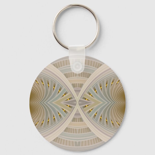 Träumen Sie in einem Traum Pastel Abstrakt Chevron Schlüsselanhänger (Vorderseite)