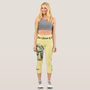 Träumen Sie nicht davon - trainieren Sie es! Fitne Capri Leggings