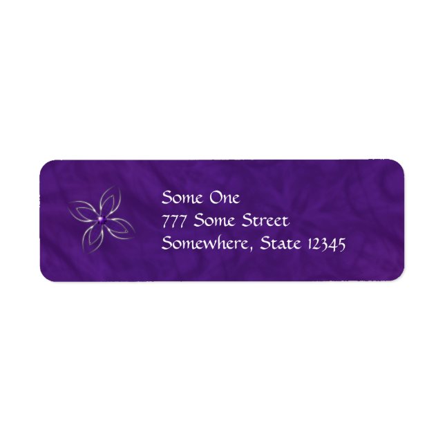 Träumen Sie von Amethyst Address Labels (Vorne)