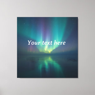 Träumen unter den Sternen - Personalisierte Aurora Leinwanddruck