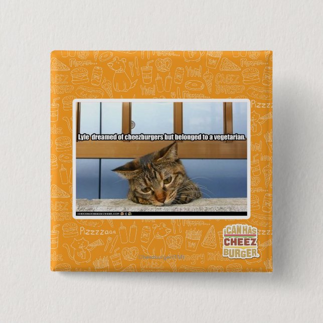 Träumen von Cheesburgers Button (Vorderseite)