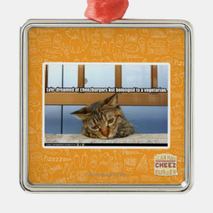 Träumen von Cheesburgers Ornament Aus Metall