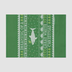 Träumen von einem großen weißen Weihnachtskraut Seidenpapier