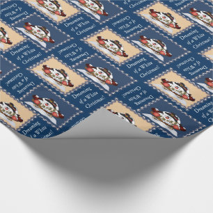 Träumen von einem weißen Weihnachten Geschenkpapier