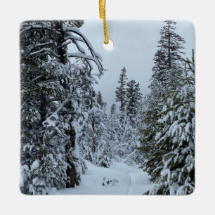 Träumen von einem weißen Weihnachten Keramikornament