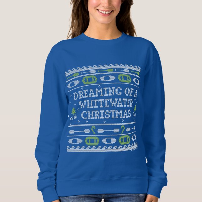 Träumen von einem weißen Weihnachtskraut Sweatshirt (Vorderseite)