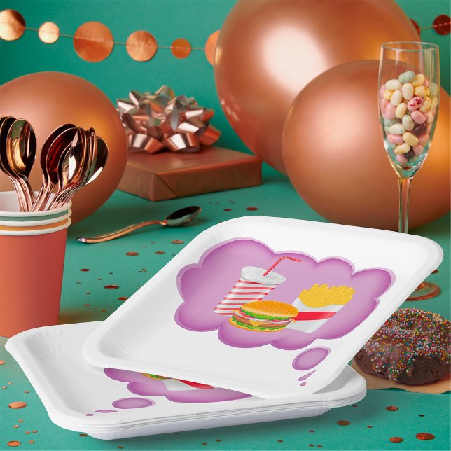 Träumen von Fast Food Pappteller (Von Creator hochgeladen)