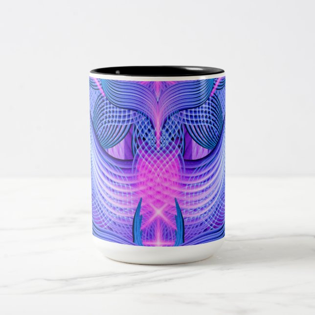 Träumen von Frequenz Zweifarbige Tasse (Mittel)