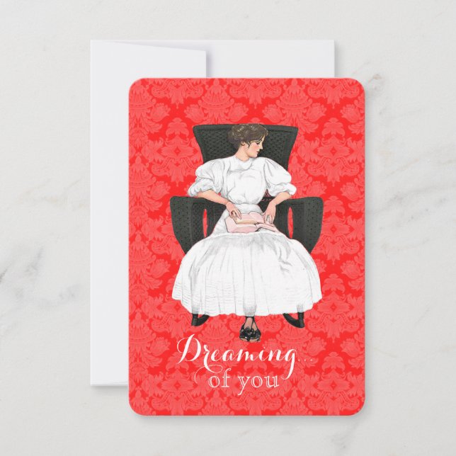 Träumen von Ihnen Valentinsgruß Einladung (Vorderseite)