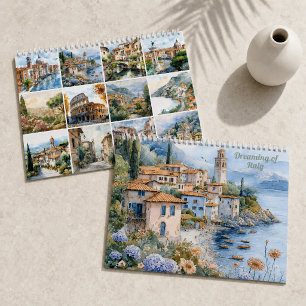 Träumen von Italien 2026 Wasserfarbenlandschaft Kalender
