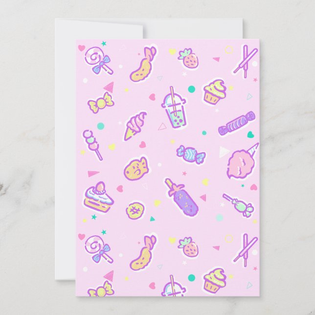 Träumen von Sommersnacks Einladung (Vorderseite)