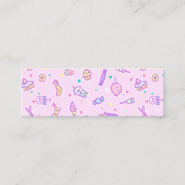 Träumen von Sommersnacks Mini Visitenkarte (Vorderseite)