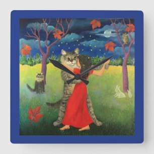 Träumen von Sweetums Quadratische Wanduhr