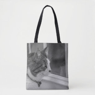 Träumen von wärmeren Wetter Graustufen Tote Tasche