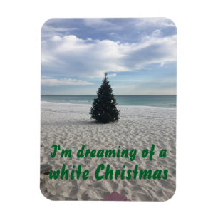 Träumen von White Christmas Beach Florida Urlaub Magnet