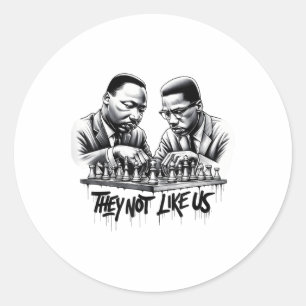 Träumen wie Luther King Runder Aufkleber