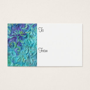 "Träumend in den blauen" Floristen-Geschenk-Karte