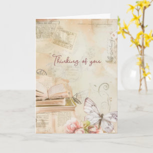 Träumend Sie an Vintage  Karte