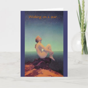 "…, träumend von Ihnen" Maxfield Parrish Karte