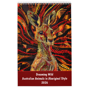 Träumend Wild – Australische Tiere in aboriginaler Kalender