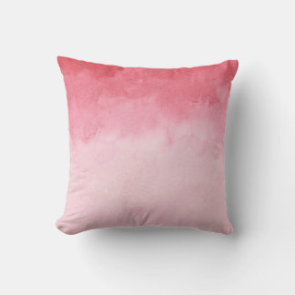 Träumende Himbeere Rosa Ober Girlanfarbe Wasserfar Kissen