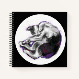 Träumende Katze. Notizbuch