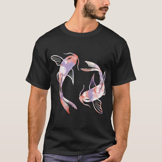 Träumende Koi-Fische T-Shirt (Vorderseite)