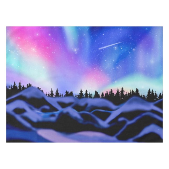 Träumende Lichter Tischdecke (Vorderseite (Horizontal))