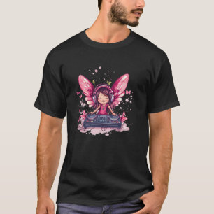 Träumende Melodien mit Feen-DJ-Emblem-Outfit T-Shirt
