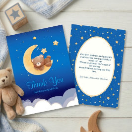 Träumende neue Ankunft Teddybär Mond Danke