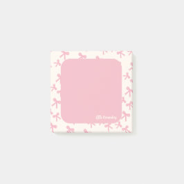 Träumende rosa Schleifen Haftnotizen Post-it Klebezettel