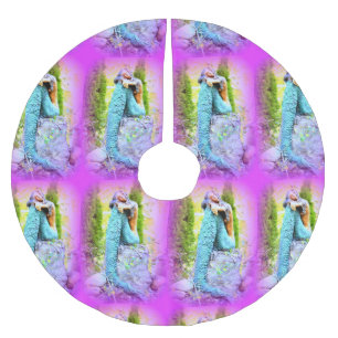 träumender Meerjungfraubaumrock Polyester Weihnachtsbaumdecke