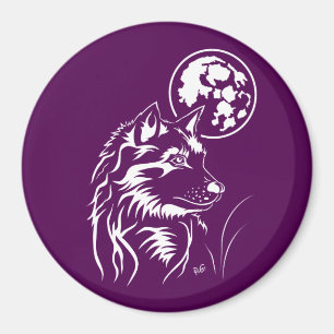 Träumender Wolf Magnet