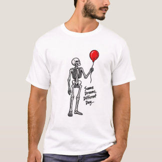 Träumendes Skelett Halloween T-Shirt