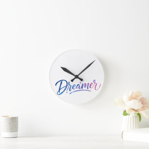 Träumer Inspirierende Wanduhr