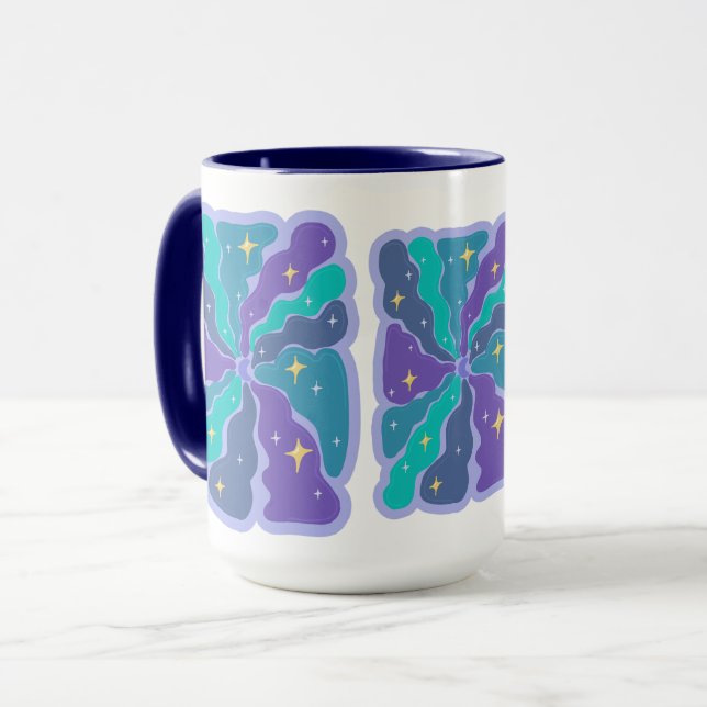 Träumer - Mond und Sterne! Tasse (Vorderseite Links)
