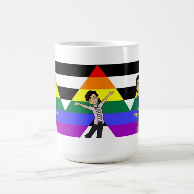 TräumeRealitätComics Die Kinder decken Kunst ab Kaffeetasse (Mittel)