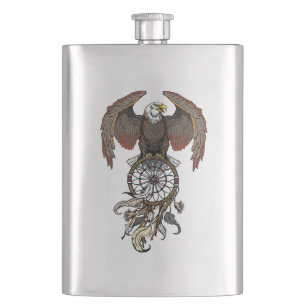 Träumerei amerikanischer amerikanische Ureinwohne Flachmann