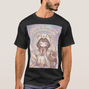 Träumerei: Kawaii-Bären-Hoodie & Himmels-Sta T-Shirt