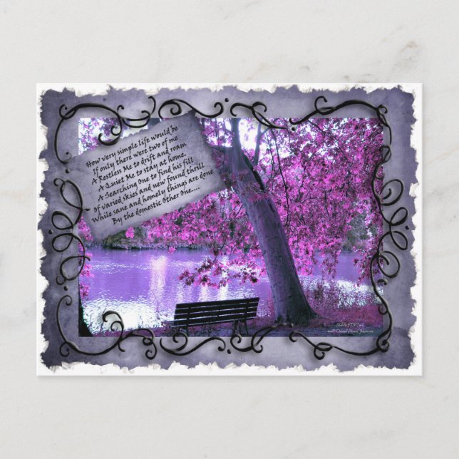 Träumerei Postkarte (Vorderseite)