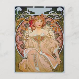 Träumerei von Alphonse Mucha Fine Art Postkarte