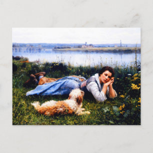 Träumerei von Daniel Ridgway Knight Postkarte